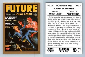 Out Of Reach #67 Classic Pulps 1992 Sperry Mini Mags Trading Card - Picture 1 of 1