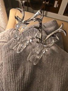 LUCITE 2er Paar ELCH/HIRSCH HOCHWERTIG ATEMBERAUBEND - Bild 1 von 7