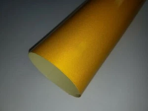Reflective Yellow Cutting Craft Sign Vinyl 24" Adhesive Sticker Decal Roll Sheet - Picture 1 of 2
