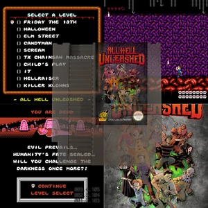 All Hell Unleashed-Retro Horror-Brand NEW NES Game NTSC/PAL 72Pins 80's Movies - Picture 1 of 17
