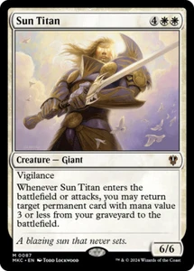 Magic The Gathering Sun Titan - Murders at Karlov Manor Commander #087 - Imagen 1 de 1