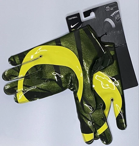 Nike Oregon Ducks Team-Issued PE Player Exclusive Vapor Knit Gloves RARE! CU1376 Cover