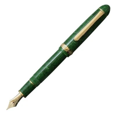 PLATINUM Fountain pen Size M " Emerald " PTB-35000S #45 14k Celluloid Green - Image 1 of 4