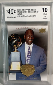 2009-10 Upper Deck MJ Legacy Collection Gold Michael Jordan #68 BCCG BGS 10 MINT