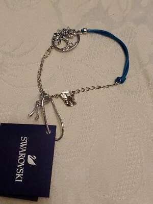 Swarovski символическое дерево жизни браслет (CZ белый/синий) новый с Ярлыками $89 - Изображение 1 из 4