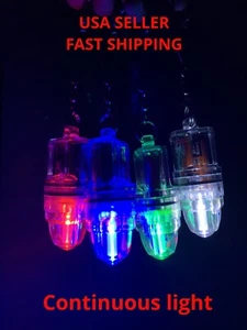 Deep Drop LED fishing light, GREEN, RED, BLUE, CLEAR. 4 LIGHT. BEST DEAL - Picture 1 of 2