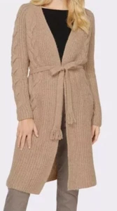 Strickmantel Gr. 38 HEINE Damen Cardigan mit Zopfmuster beige in OVP - Bild 1 von 5