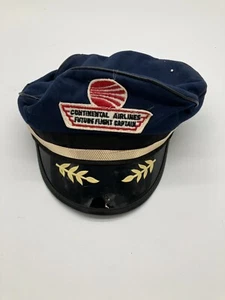 Rare 1960s ? Continental Airlines Future Flight Captain Cap - Picture 1 of 7