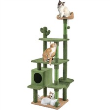 Albero Tiragraffi per Gatti 179 cm Torre a Forma di Cactus in...