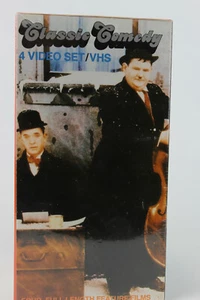 CLASSIC COMEDY 4 VHS BOX SET - NEW - 3 STOOGES LAUREL HARDY ABBOT COSTELLO - Picture 1 of 5