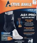 Active Ankle AS1 Pro Brace W / Strap Stabilizator pasuje do lewej lub prawej Rozmiar Large Nowy 