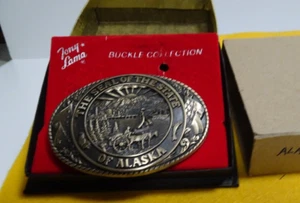 Tony Lama The State of Alaska Belt Buckle First Series Edition - Picture 1 of 3
