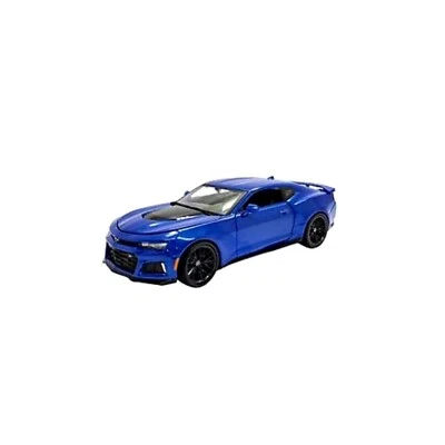 5399) Kinsmart ESCALA 1:38. Chevrolet Camaro ZL1 2017.  Color azul fundido a presión Foto 1 de 4