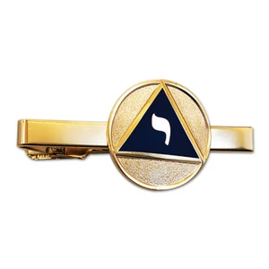14th Degree Scottish Rite Masonic Tie Clip - [Blue & Gold][2 1/4'' Wide] - Picture 1 of 1