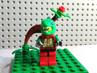 LEGO Dragon Costume Jurassic Tree Mask Zip up Patch Jacket Minifigure FREE BASE - Image 1 of 2