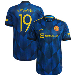 Manchester United Football Shirt (Size M) Men's adidas 3rd Pro Cup - Varane -New