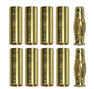 Goldkontaktstecker Set 2 Twisted Goldstecker Plug 10 Buchsen 4.0 mm Team Orion - Picture 1 of 2