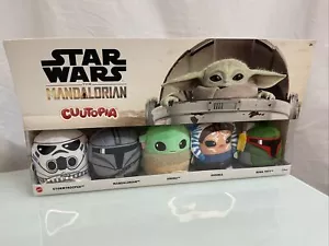Star Wars The Mandalorian Cuutopia Plush Set of 5 Soft Rounded Pillow Dolls - Picture 1 of 2