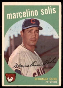 1959 Topps #214a Marcelino Solis White/lighter back - Picture 1 of 2