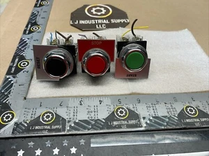 GE CR104P Green/Red/Black Switch Set & Contacts _MULTIPLE SETS IN STOCK_WARRANTY - Picture 1 of 13