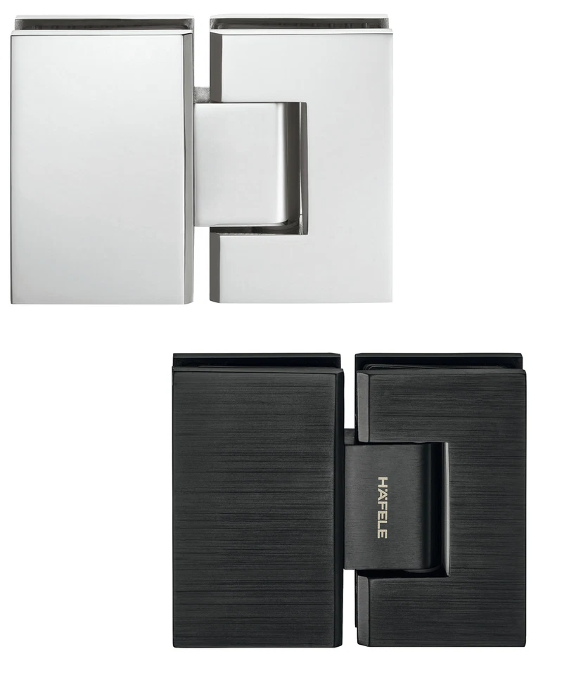 Häfele Bisagra de Puerta Ducha Escuadra Cristal Duschband 8-12 MM - Imagen 1 de 4