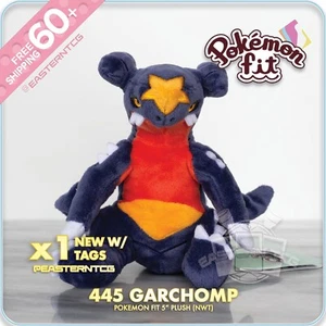Plüsch 445 Garchomp - Pokemon Fit - Offizielles 5" Spielzeug - Neu mit Etikett 🇺🇸 - Bild 1 von 1