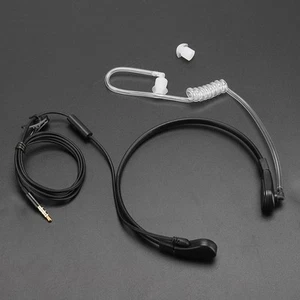 3.5Mm Radiation Throat Mic Mic Earphone Ptt Adjustable Conceale IDM - Zdjęcie 1 z 12