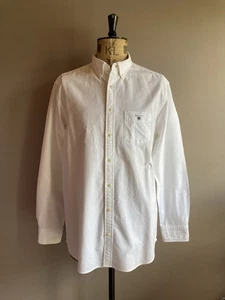 Gant Shirt Mens XL White Oxford Cotton Button Down Collar - Picture 1 of 12