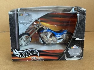 Hot Wheels Nascar Thunder Rides Pfizer Motorrad, Maßstab 1:18, 2002, originalverpackt, blau - Bild 1 von 8