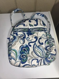 Vera Bradley Backpack Blue White Mediterranean White Retired - Imagen 1 de 9