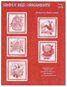 Simply Red Ornaments by Imaginating cross stitch pattern - Picture 1 of 1