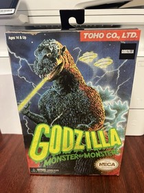 NECA Godzilla Videojuego NES 8 Bit Figura 12 Cabeza a Cola NUEVO RARO SIN USAR, EN CAJA NUEVO
