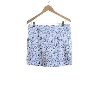 Pebble Beach Women's White And Lavender  Floral Golf Skort. Size Medium - Image 1 of 4