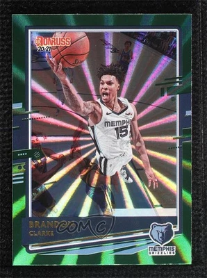 2020-21 Panini Donruss Green Laser Brandon Clarke #192 - Image 1 of 2