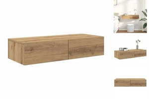 Wandregal Mit Schubladen Artisan-Eiche 80x33x17cm Holzwerkstoff B-Ware - Bild 1 von 10