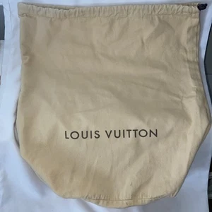 Authentic Louis Vuitton Dust Bag Large Drawstring 19”x17” *(see desc. & photo) - Picture 1 of 3