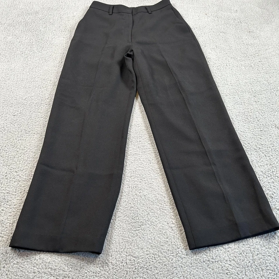 Pantalones Focus 2000 para mujer 6 negros de vestir pantalones forrados pierna recta cremallera lateral oficina Foto 1 de 4