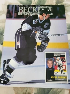 WAYNE GRETZKY OR PAT FALLOON     POSTER COLOR  8 BY 11  inches BECKETT 1992 - Picture 1 of 2