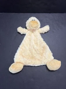 Nat & Jules Cozies-Daddles Duck Lovey Rattle Security Blanket Yellow Demdaco - Picture 1 of 6