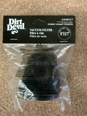 Filtro genuino Dirt Devil F117 lavable reutilizable AD40117 SD20005RED SD30025B Foto 1 de 4