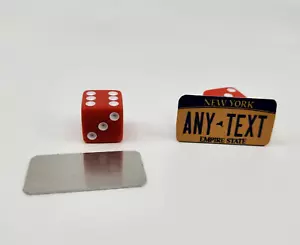 NEW YORK LICENSE PLATE SET FOR 1/10 SCALE RC CAR *CUSTOM TEXT* radio control car - Picture 1 of 1
