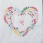 4 X Napkins For Decoupage Craft And Art 25x25 Heart