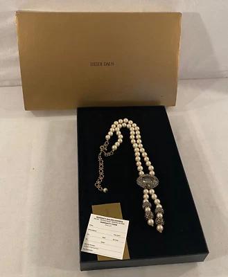 Collar de piedras de perlas Heidi Daus + colgante de cristal Foto 1 de 4