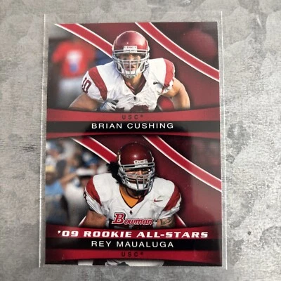 2009BowmanDraftPicks -09'RookieAllStars Combos#ASC7BrianCushing,ReyMaualuga (RC) - Image 1 of 2