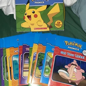 ๐ Pokemon Phonic Adventures - Scholastic 12 Easy-To-Read Books Set, Homeschool - Picture 1 of 1