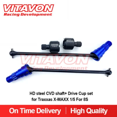 Vitavon HD Steel CVD Shaft+ Drive Cup Set For X-MAXX 1/5 For 8S - Image 1 of 4