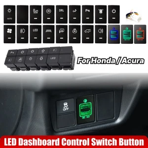 For Honda Accord CR-V 16-25 LED Dashboard Control Switch Button/ USB Charger - Picture 1 of 23