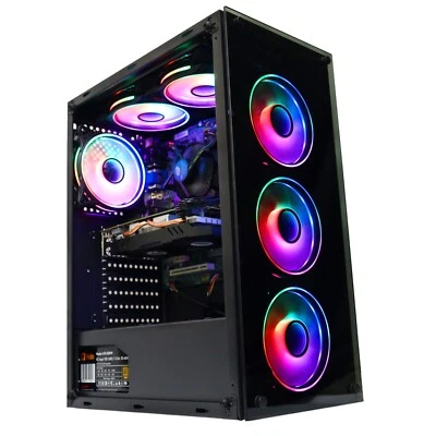 AMD Ryzen 5 5600G Gaming PC 16GB DDR4 Nvidia RTX 5050 1TB + 480GB SSD Windows 11 - Image 1 of 4