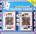 Playing Cards 2 Decks of Plastic Cards With 3 Dices Vegas Style Games Style