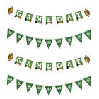  4pcs Hanging Rugby Banner American Football Paper Flaggen Sport Themenparty